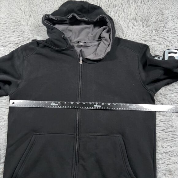 Ariat Sweatshirt Large Tall Black Hoodie All Weather Full Zip Fleece Lined Mens - Picture 7 of 16